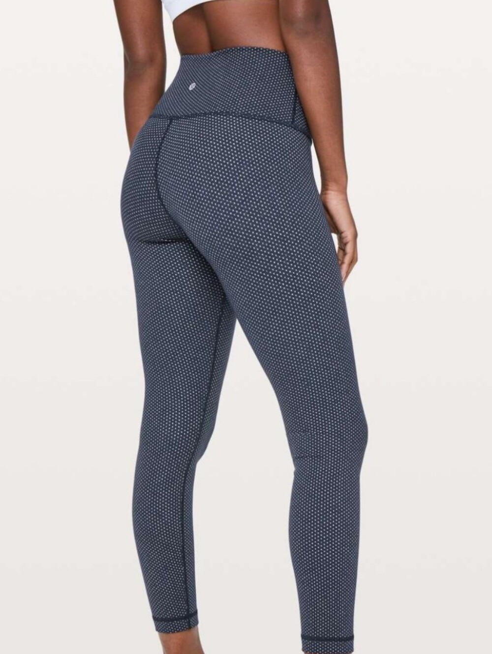 Lululemon Wunder Under Hi-Rise leggings 25"Pacific Pointe Jacquard Navy Size 6